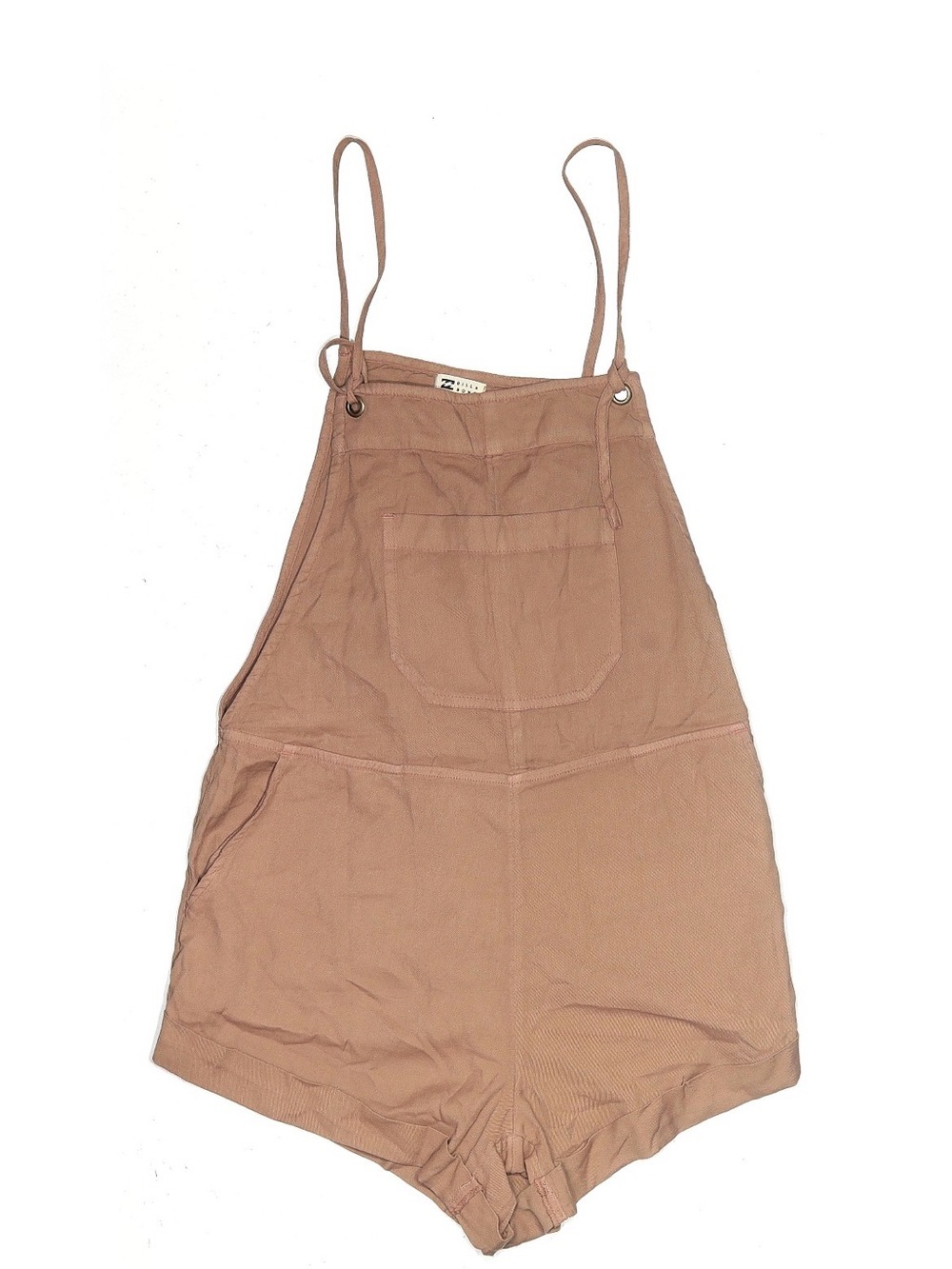Billabong Overall Shorts Romper Mauve Brown Size Small
